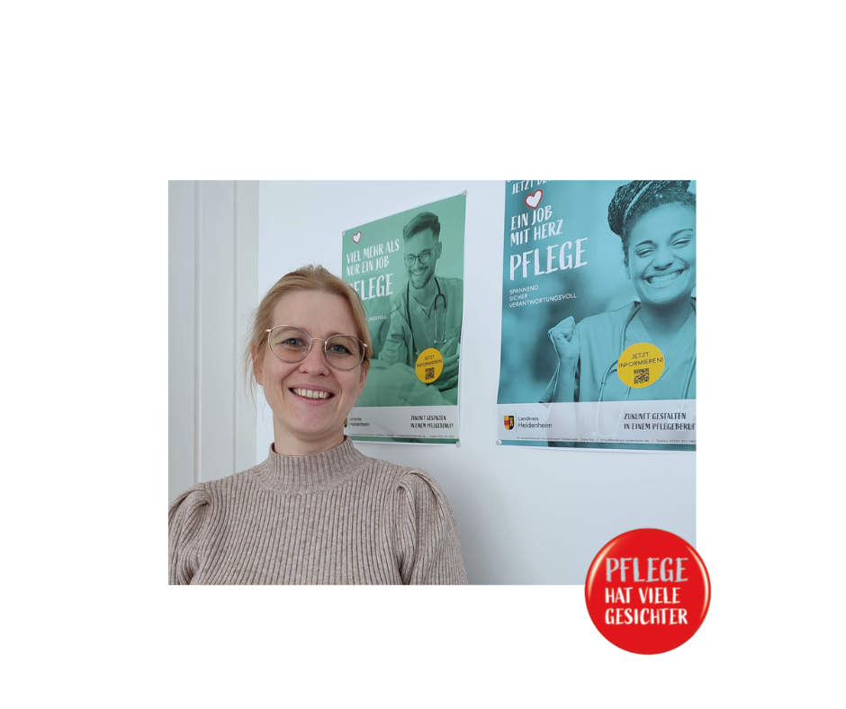 Eine Frau ein Logo